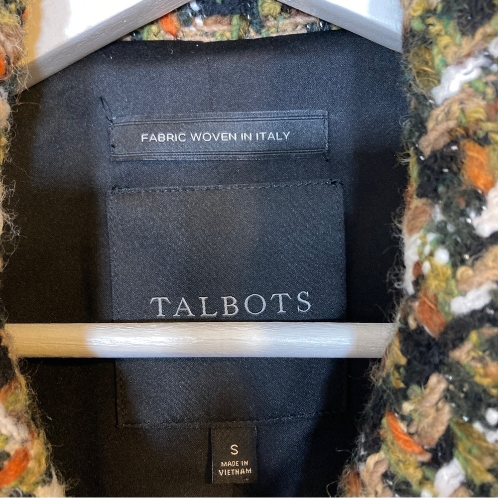 NWT Talbots Luxe Woven Jacket wool and metallic blend size small - Picture 9 of 11
